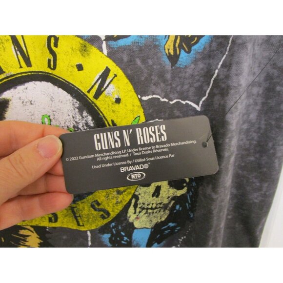Guns N Roses T-shirt Graphics - Short Sleeve Gray - Women/Junior Size XSmall NWT - Picture 7 of 16